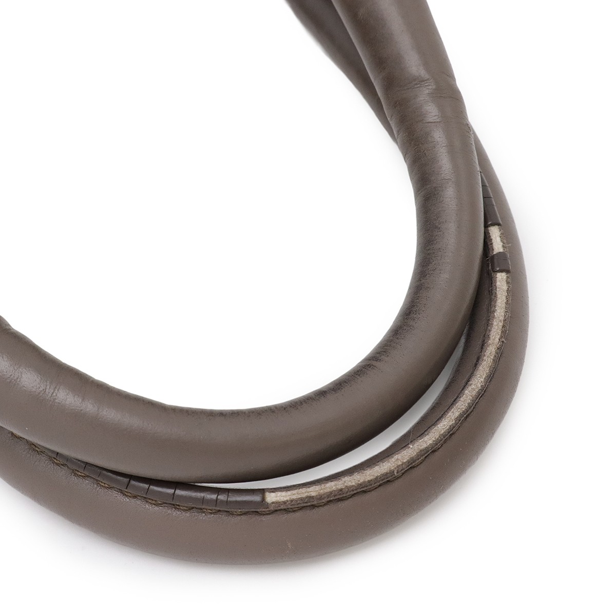 PRADA Tote Bag Large Tote 2WAY Shoulder Bag Leather BAMBU Greige Gold Hardware thumbnail 5