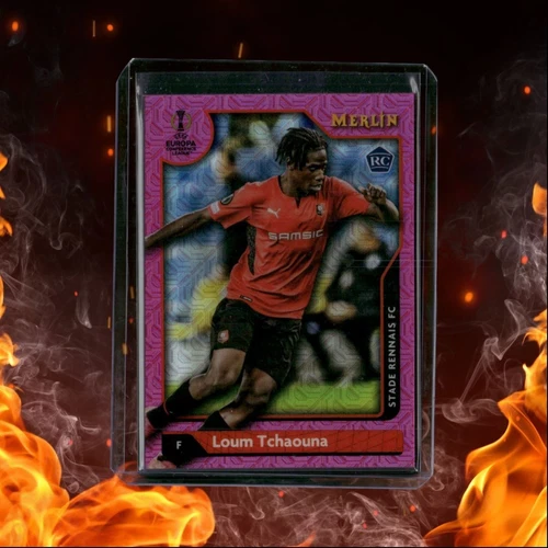 2021 Topps Merlin UCC Loum Tchaouna Pink Mojo Rookie 165/275 #136