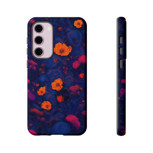Blue Floral Phone Case, Tough Phone Case, Cute Phone Cover, Unique Gift For Her - 第 220/273 張圖片