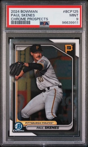 2024 Bowman Chrome Prospects Paul Skenes #BCP125 PSA 9 Pirates