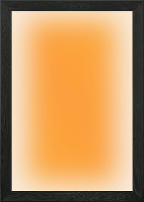 Orange Gradient Background Framed Wall Art Poster Canvas Print Picture