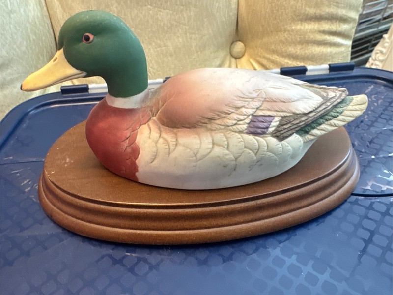 Vintage Mallard Duck by Andrea 1983 #6735 Porcelain Ceramic Figurine7 in Japan