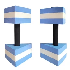 2 Pcs Triangular Water Dumbbells Foam Aqua Barbells Pool Exercise for Adults