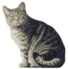 Manual Cat Shaped Pillow, 11 X 16-Inch