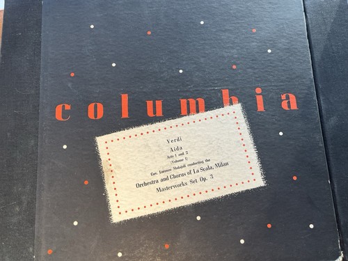 Vintage Verdi Aida Columbia Masterworks Vinyl 20 Record Set - Bild 4 von 9
