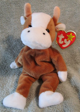 Ty Beanie Baby Bessie the Cow style 4009 DOB 6-27-95 MWMT Free Shipping