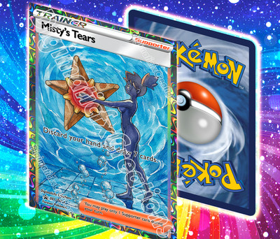 Misty's Tears. Alternate Fan Art. Glossy Holographic