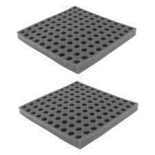 2 Sheets Soilless Hydroponic Sponge Vegetables Cultivation Sponge Tray (Black) 4.74 per sponge