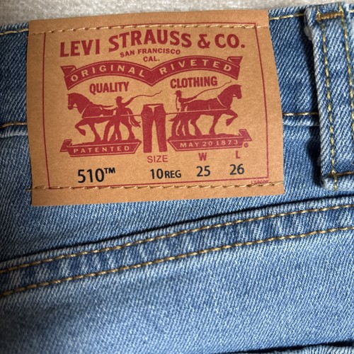 Kids Levis Performance 510 Skinny Size 10 Distressed Waist 25” X Long26” - Picture 11 of 11