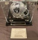 Bo Jackson Signed Oakland Raiders NFL Mini Helmet with Hologram and COA