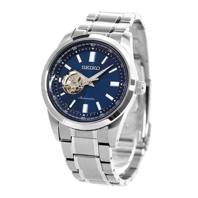 SEIKO SCVE051 Blue Dial Automatic Mechanical Skeleton Watch Made in Japan Gift