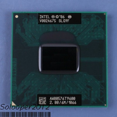 For   Core 2 Duo T9600 2.8 GHz Dual-core SLB47 SLG9F Processor CPU #iv
