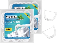 Ultraclean Access Flosser Refill Heads, Compatible with Listerine Ultraclean Acc