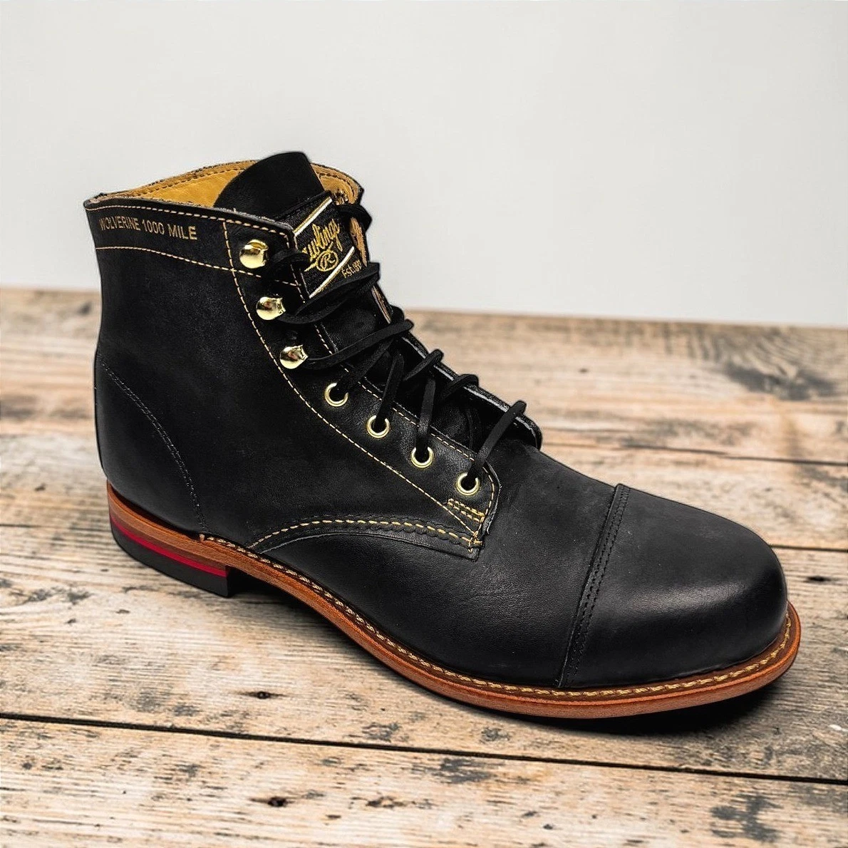 Black Wolverine 1000 Mile Boots for Men for sale | eBay