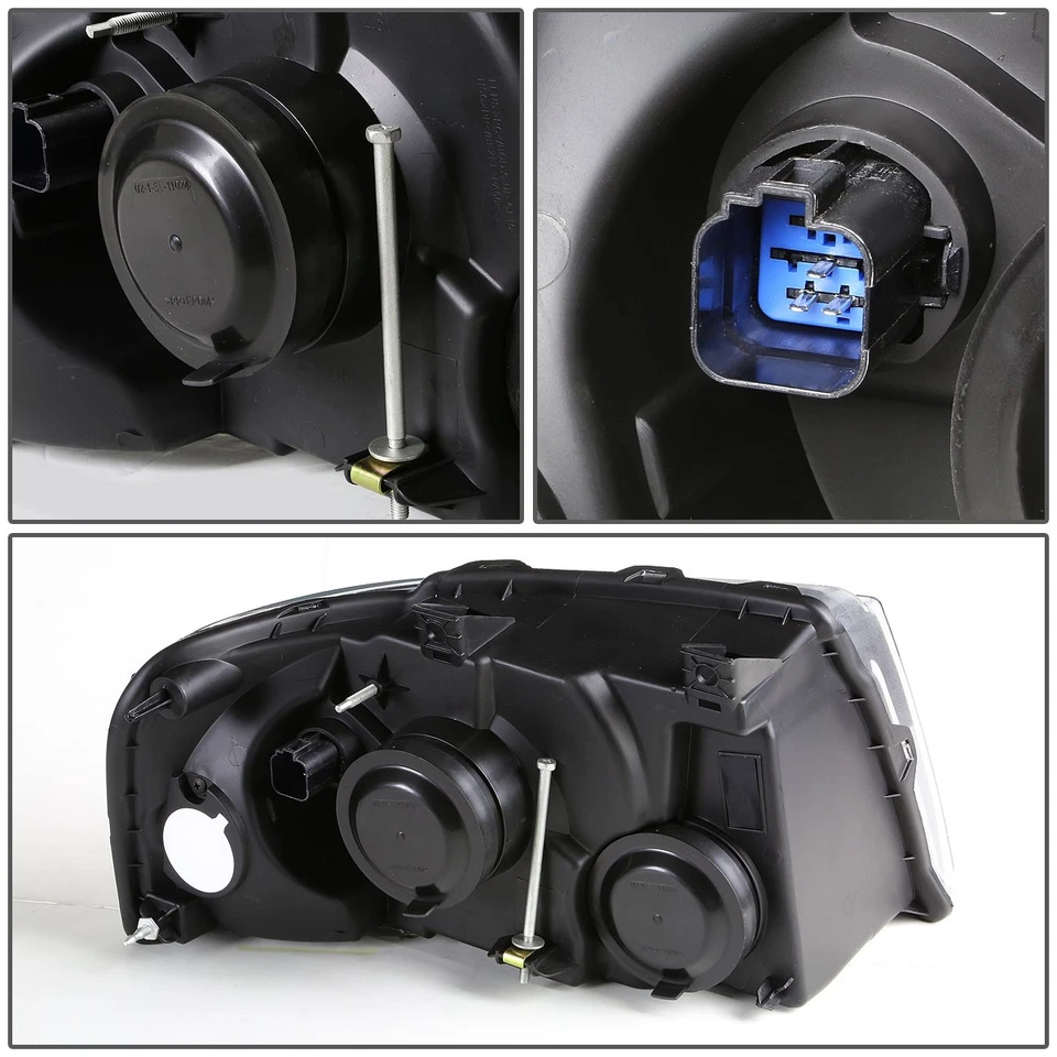 PARA 03-06 FORD EXPEDITION CARCASA NEGRA FARO ESQUINERO TRANSPARENTE LÁMPARA DE REPUESTO Foto 3 de 4