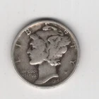 1943 S MERCURY DIME 10¢ SAN FRANCISCO 90% SILVER 10 CENTS UNITED STATES AMERICA