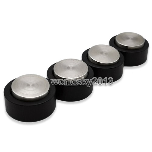 4 piezas Altavoz de acero inoxidable 23 mm Choque Pico Soporte Aislamiento Pies Base Almohadilla - Imagen 8 de 11