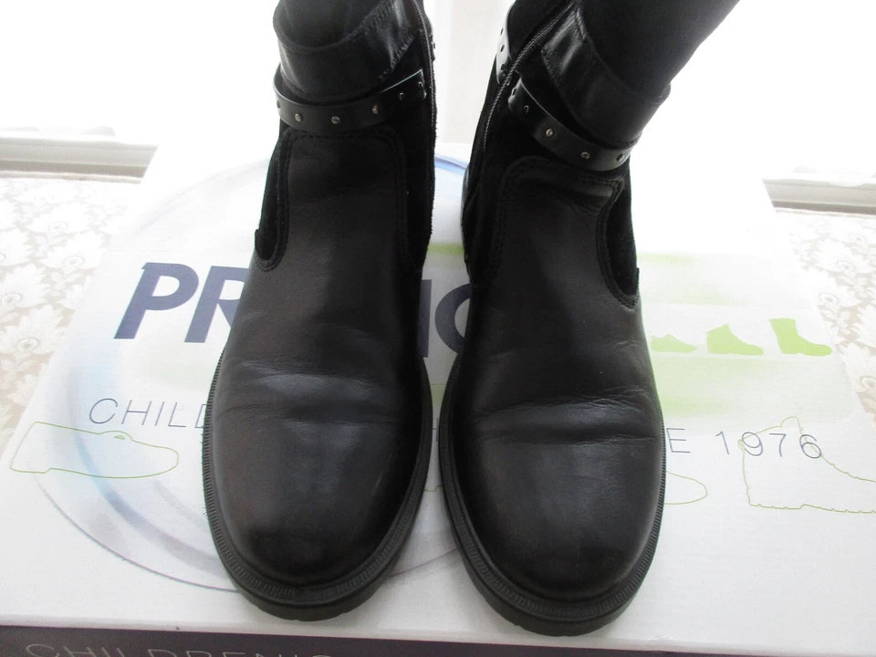 Primigi Niños Niñas Chic Media Pantorrilla Negro Napa Falta/Estafa/Nero Botas de Piel Sintética, EE. UU. 6 Foto 4 de 4