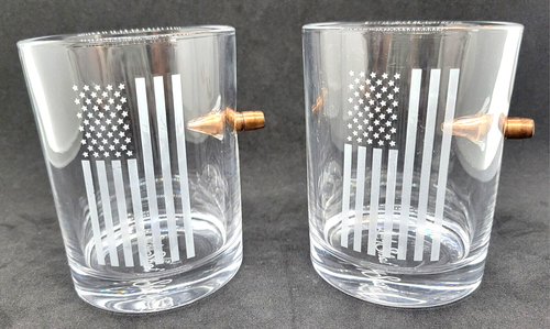 Juego de 2 gafas Lucky Shot American Flag Bullet Rocks EE. UU. - Imagen 2 de 14