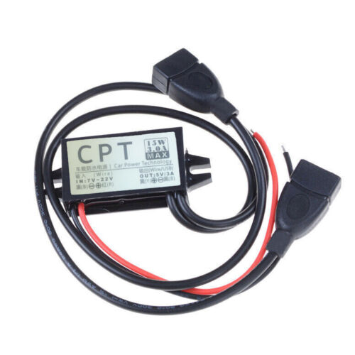 12V To 5V 3A Dual USB Power Supply Adapter Converter Connector Charger Adaptor~ - Picture 4 of 6