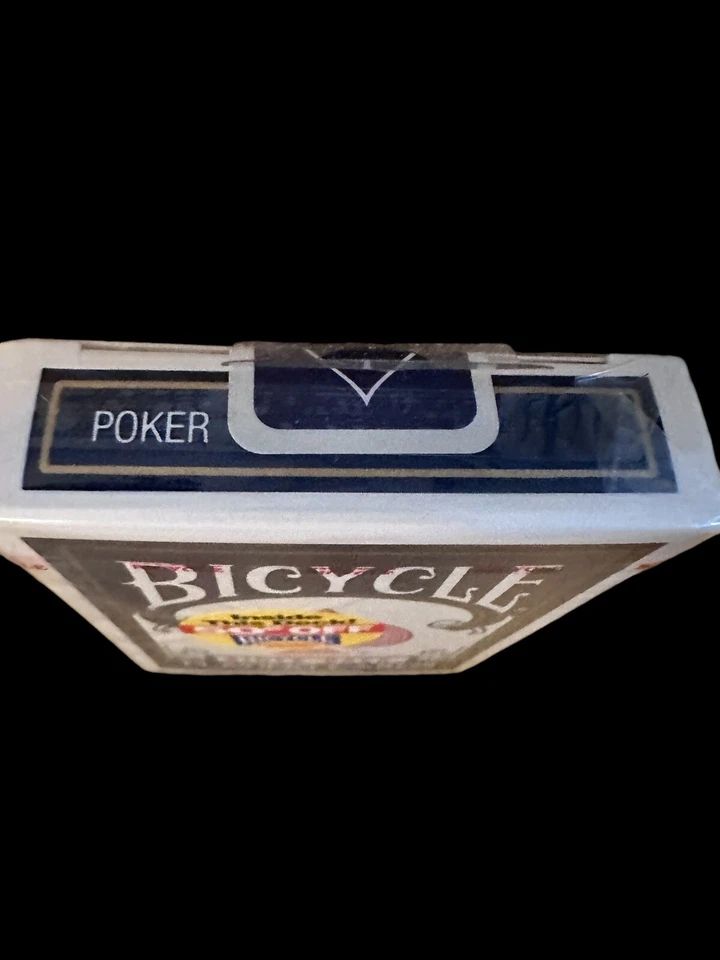 Bicycle Racer Back 复古蓝色密封长翻盖俄亥俄州辛辛那提 USPCC 卡 — 第 4/4 张图片