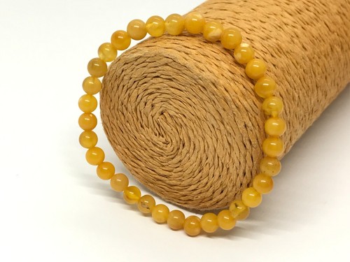 Amber Bracelet Gift Round Beads Yellow Natural Baltic Amber Ladies 3g 18951 - Picture 13 of 15