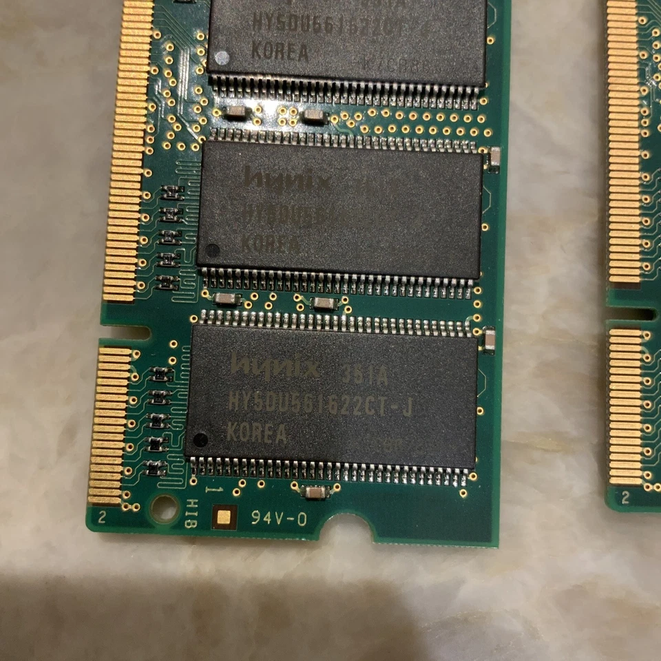 512MB TOTAL Hynix 256MB DDR 333MHz CL 2.5 SODIMM RAM PC-2700S-25330 - 2 Sticks - Image 4 of 4