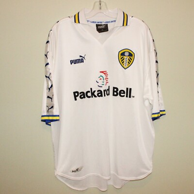 vintage LEEDS UNITED FC 1998-2000 home shirt Puma XL soccer