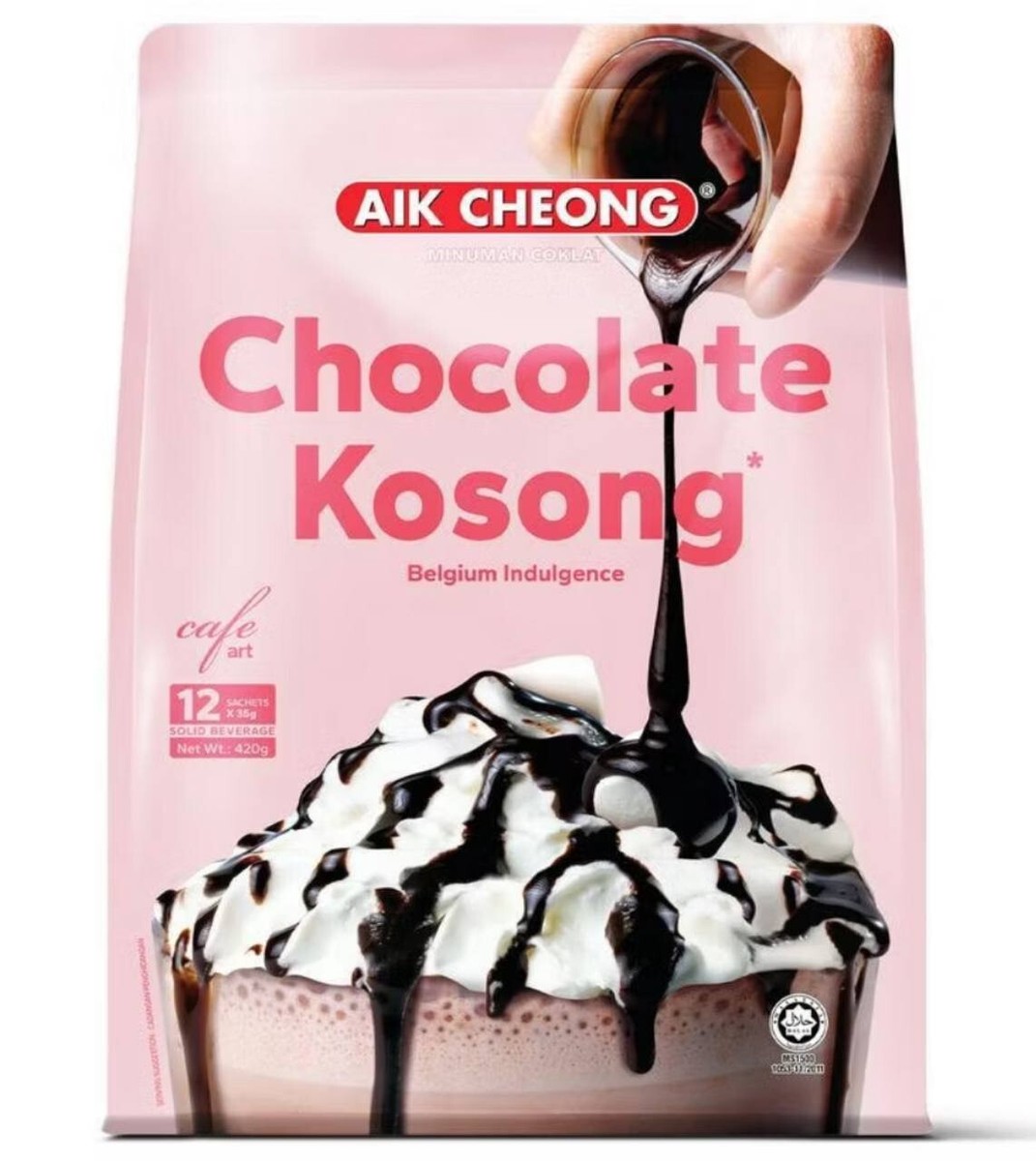 AIK CHEONG Chocolate Kosong Unsweetened No Added Sugar Beverage