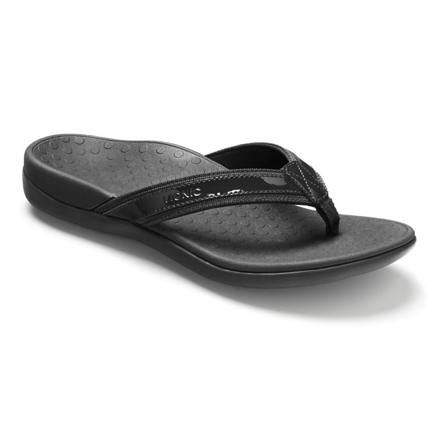 Vionic Womens Htide LL Orthopedic Flip Flop Sandal Black Size 10 for sale online | eBay