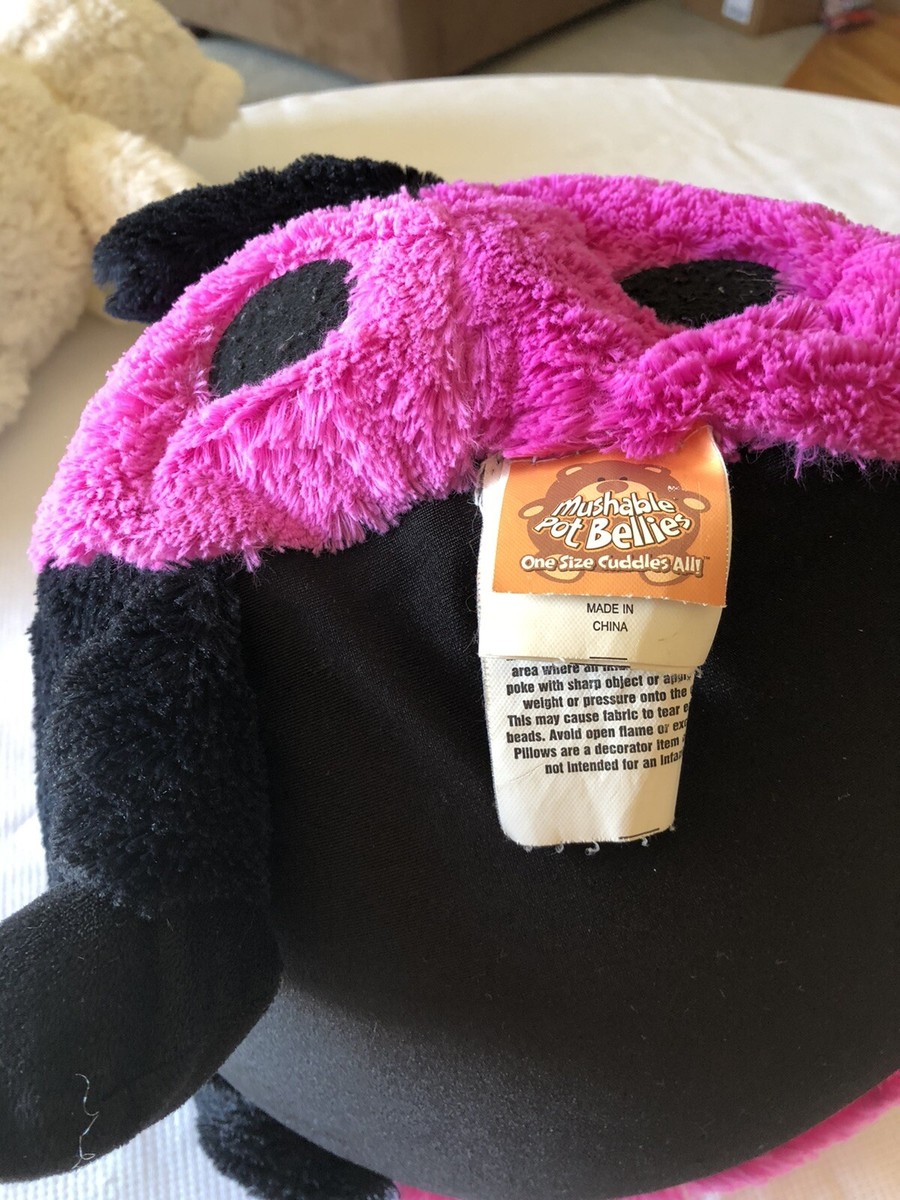 Mushable Ladybug Plush Pot Bellies Pink Black Vintage