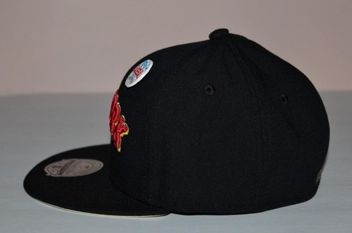 NEW YORK METS Cap Mitchell & Ness Fitted Hat 2001 TOPPS PATCH Sz 7 1/8 & PIN *V7 - Picture 4 of 10