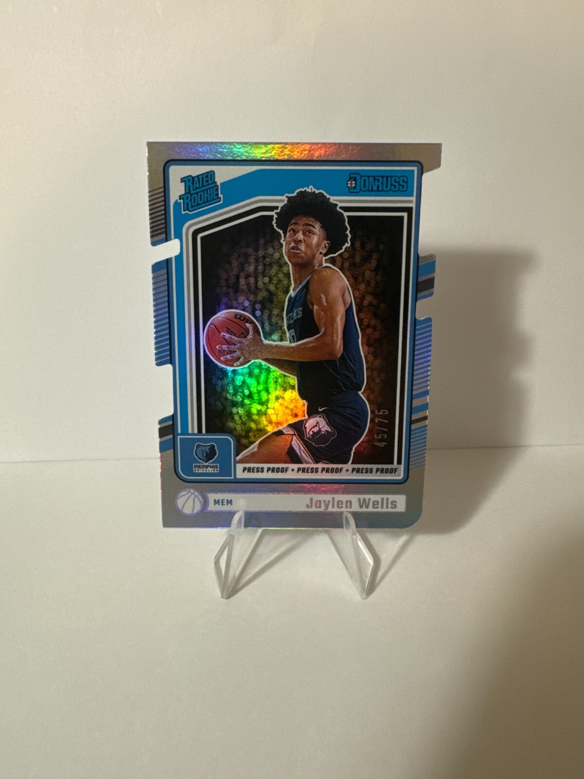 2024-25 Donruss Jaylen Wells #245 RC Silver Press Proof Die-Cut /75