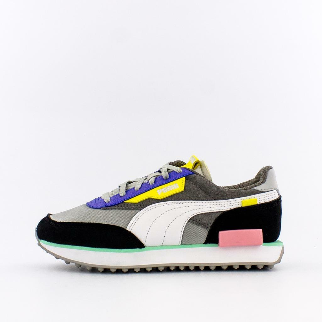 black pink and blue pumas