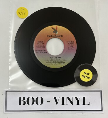 Beaux Beatty - Back Up Man 7  Promo Northern Soul / Funk / Soul Vinyl VG+