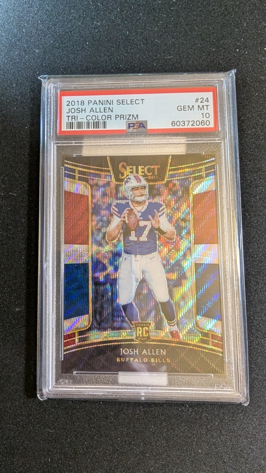 2018 Panini Select Josh Allen RC Tri-Color Prizm Rookie /199 PSA 10 MVP! 💎💎💎