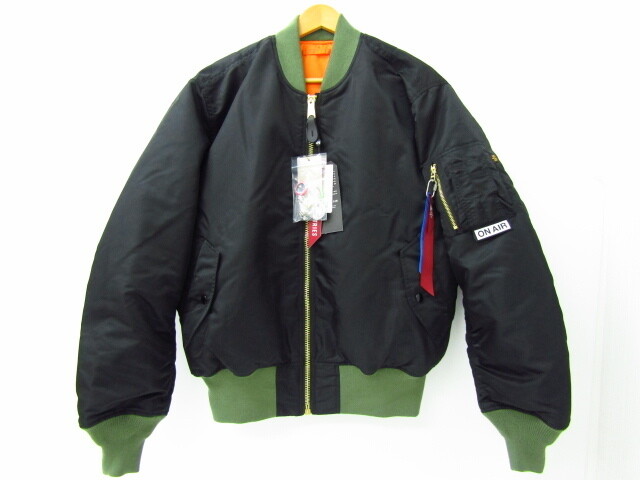 【完売商品】ON AIR ×KYNE Alpha IndustriesMA-1 新品未使用】KYNE ON AIR Alpha オンエアー コラボ MA-1 - メルカリ