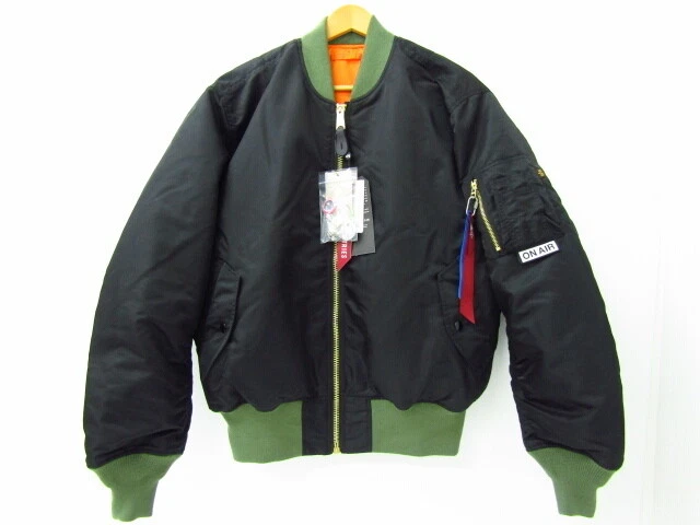 新品タグ付き　Alpha Industries×ON AIR MA-1 KYNE ON-AIR / ALPHA INDUSTRIES MA-1 BOMBER JACKET /