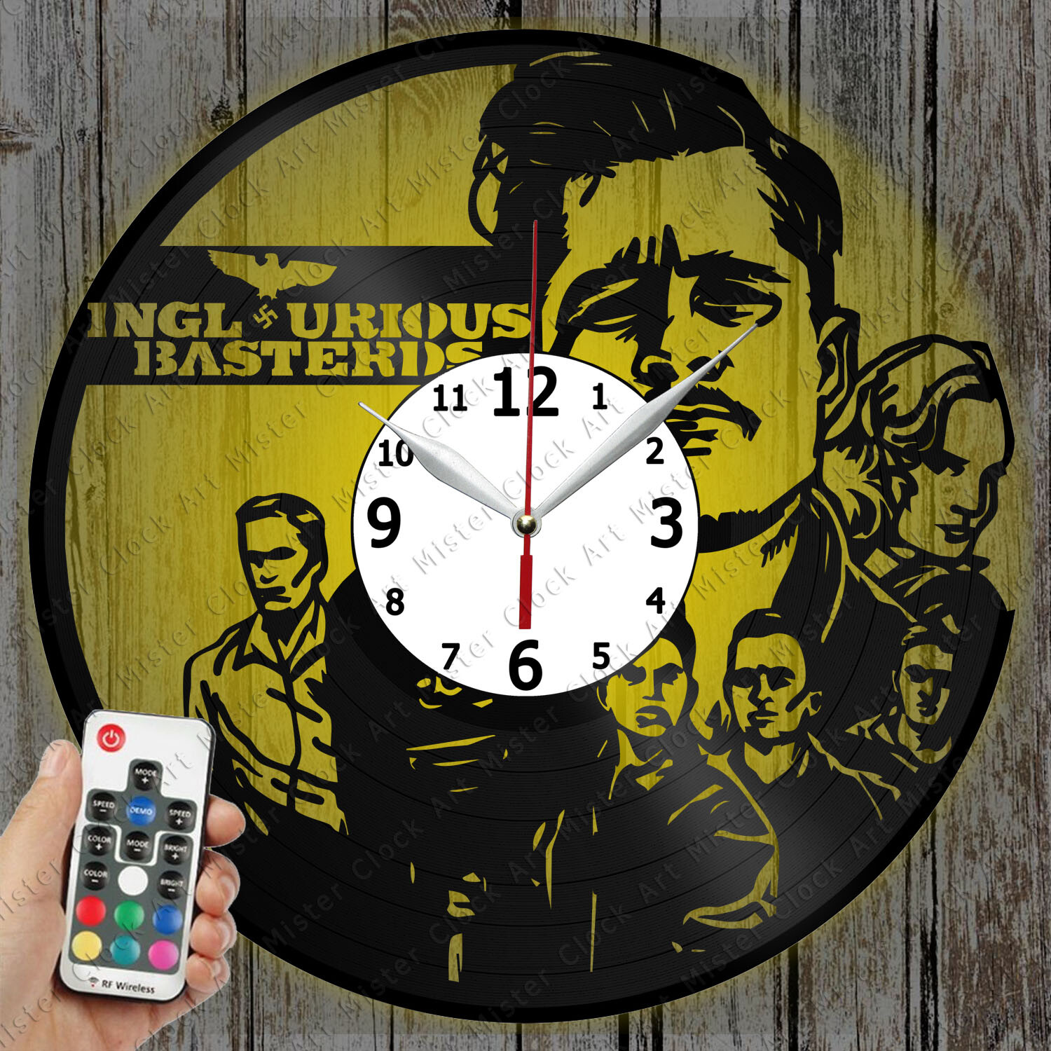 LED Clock Inglourious Basterds Vinyl Record Clock Art Decor Original