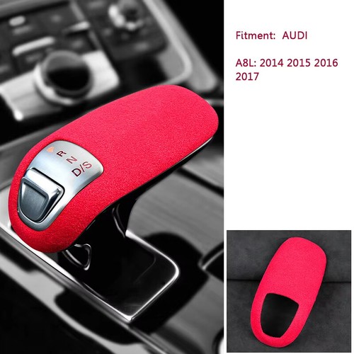 Suede Interior Gear Shift Shifter Knob Cover For Audi A8 2014 2015 2016 2017 - Bild 13 von 13