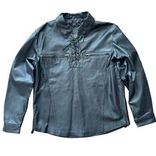 Usa Biker's Dream Apparel Leather Jacket Pullover Thinsulate Lining Women’s Xl