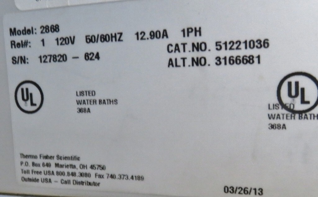 Thermo Precision Water Bath 2868 with Warranty SEE VIDEO