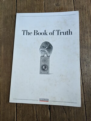 DYNAUDIO THE BOOK OF TRUTH AUDIOPHILE BROCHURE MANUAL AD