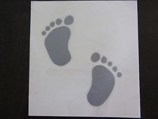 Autoscheiben Aufkleber  Baby "F&uuml;&szlig;e"