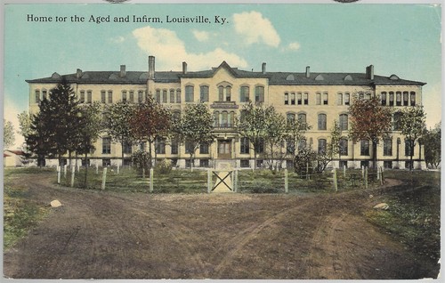 Louisville, KY Home for the Aged Infirm Early Curt Teich Postcard #3600 c1907 - Picture 2 of 3