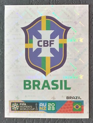 サッカー ピンバッチ Panini Sticker 411 Logo Emblem Brazil FIFA Women's World Cup 2023
