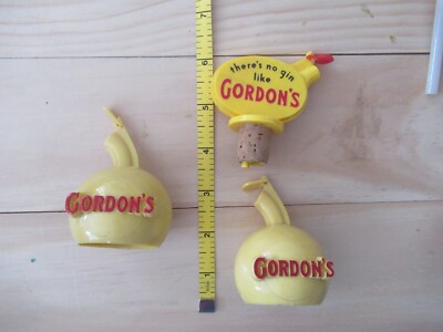 Gordon's lot of 3 bottle stoppers/toppers/pourers vintage NICE | eBay