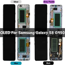 Small OLED Screen For Samsung Galaxy S8 G950 Silver Gray Purple Blue Black LCD
