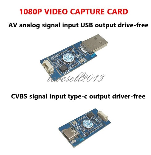 CVBS to USB capture Analog signal to digital USB camera module UVC free drive
