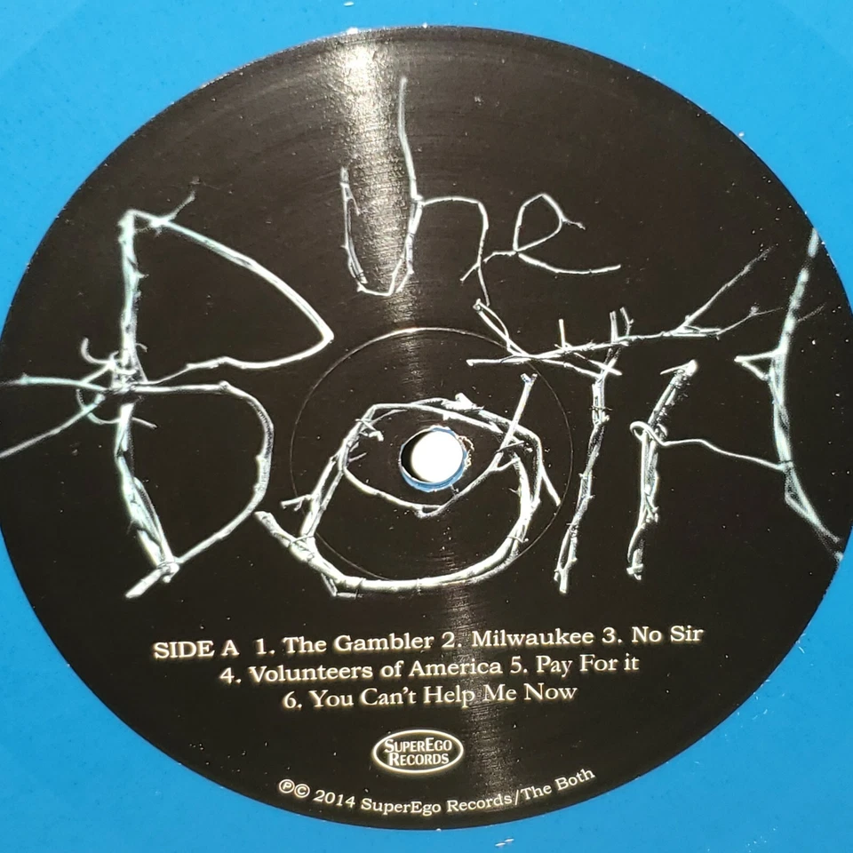 THE BOTH LP VG+ Blue Vinyl Plays Well 2014 SuperEgo SE034 Aimee Mann Ted Leo - Image 3 of 4